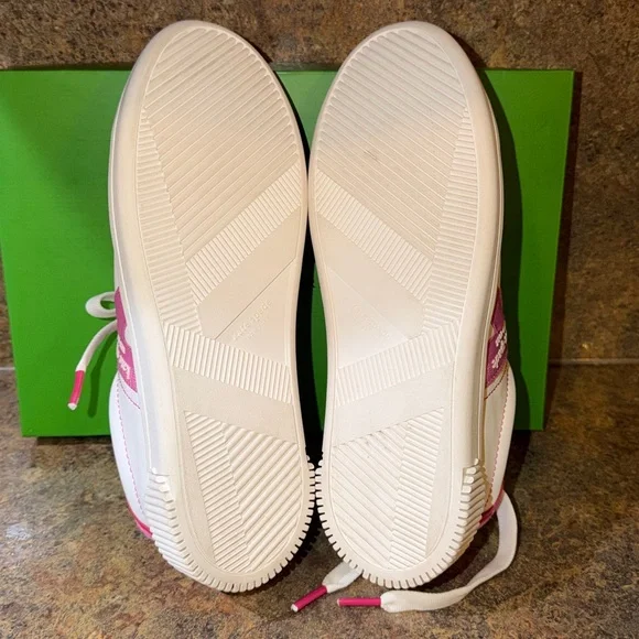 Kate Spade Signature Action Napa Calf Leather Sneakers - Picture 10 of 13